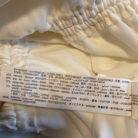 NWT Zara Oyster Cutout Linen Blend Dress, Size L - Picture 11 of 11